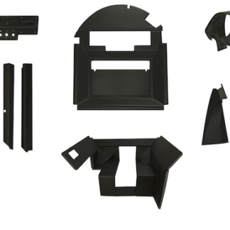 QWIK FIT Complete Cab Kit for John Deere Late 40 Series w/Upgraded 8 Louvre Bezel